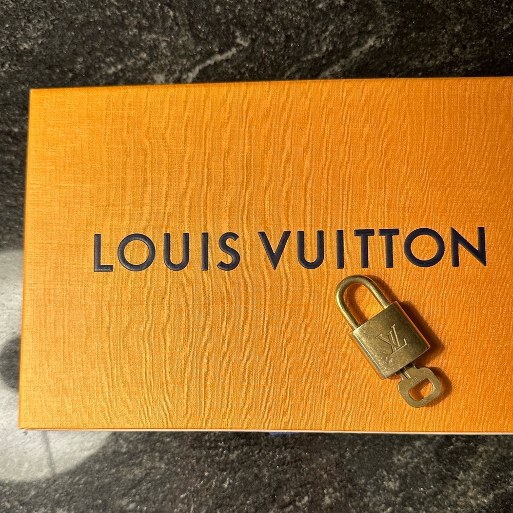 Authentic Louis Vuitton Padlock and Lock Set